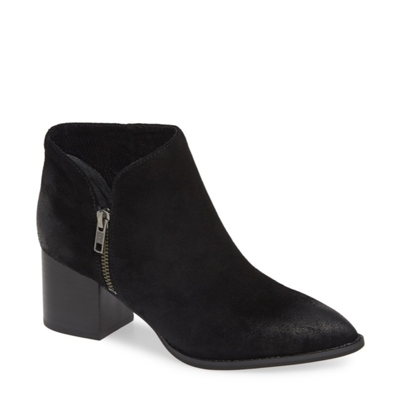 - NWOB Seychelles Black Suede Leather Chaparral Boot Side-Zip - Picture 1 of 10